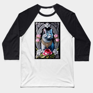 Gothic British Blue Shorthair Baseball T-Shirt